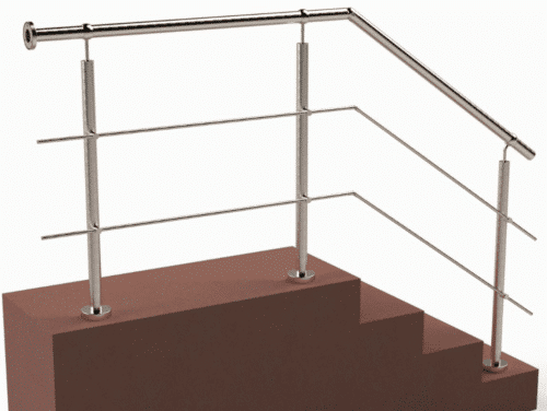 RAUGAJ 1Ft-20-Fuß-Quadrat-Rohr-Treppe Handlauf